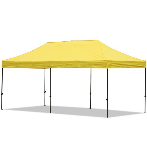 Gazebo 6x3 giallo in apertura