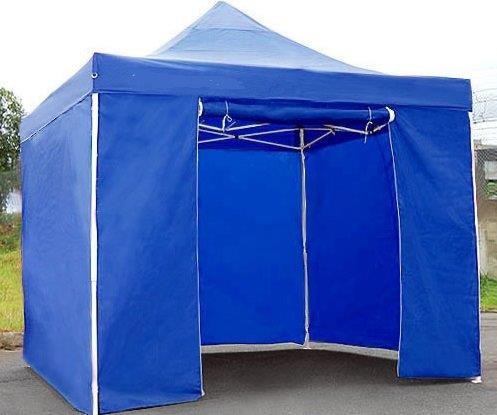 Gazebo 3x3 blu richiuso
