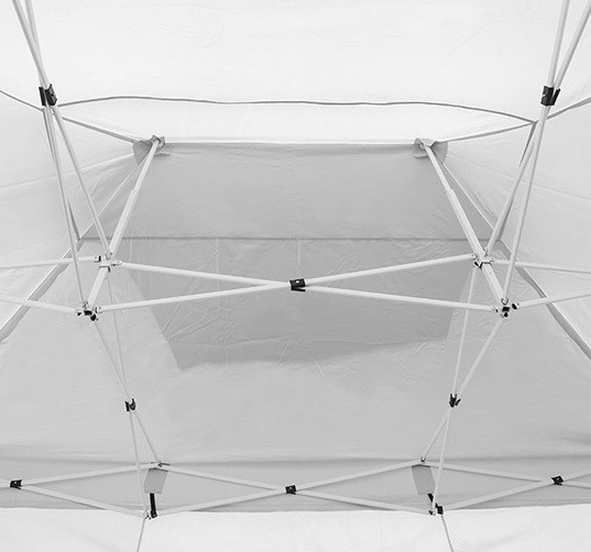 Struttura a pantografo vista da sotto