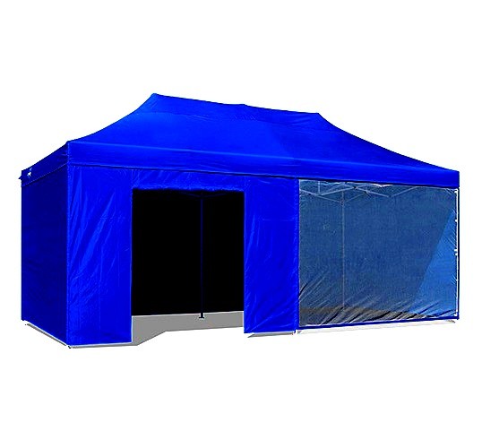 Porta con zip del gazebo 6x3 blu