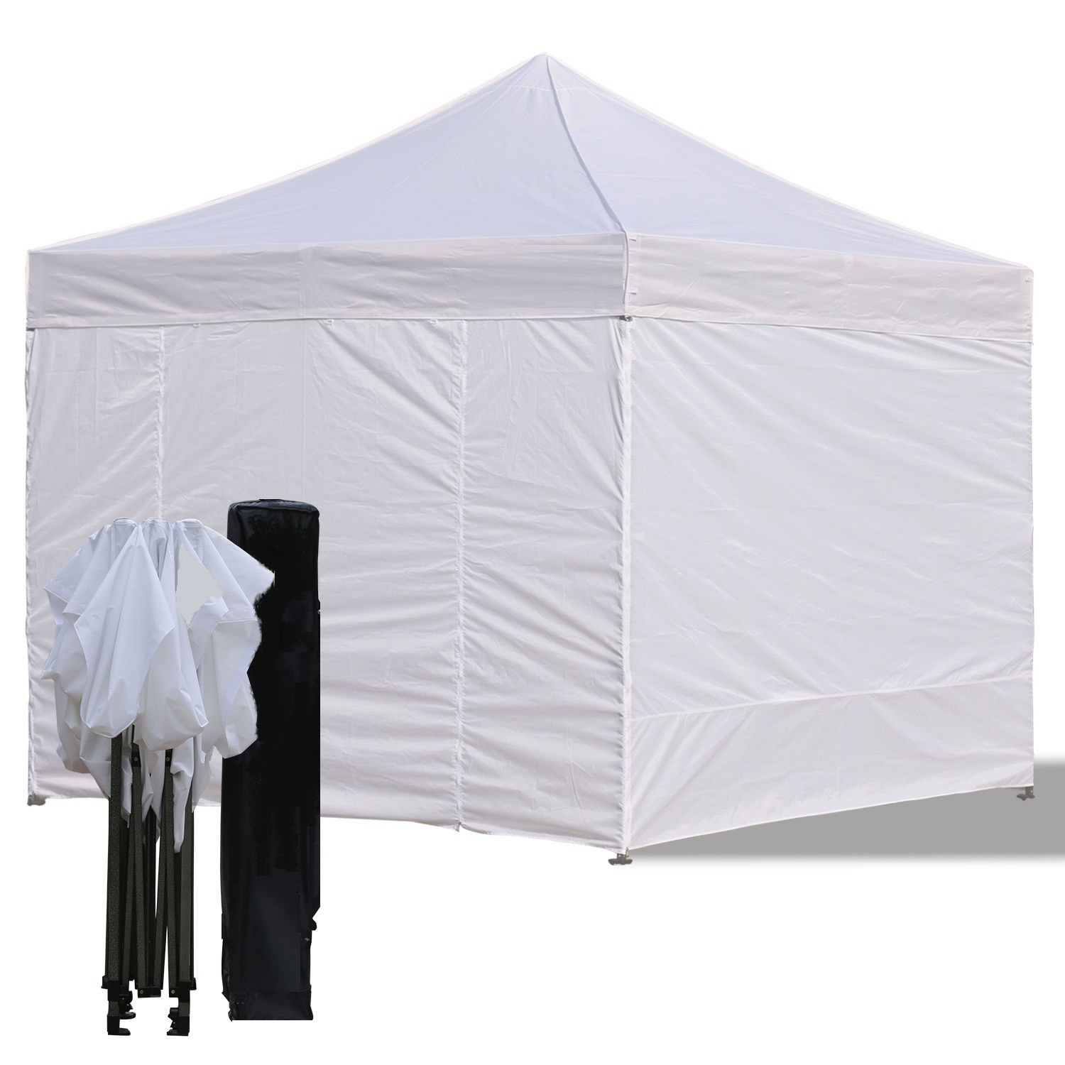Gazebo 3x3 bianco con telaio richiuso e borsone