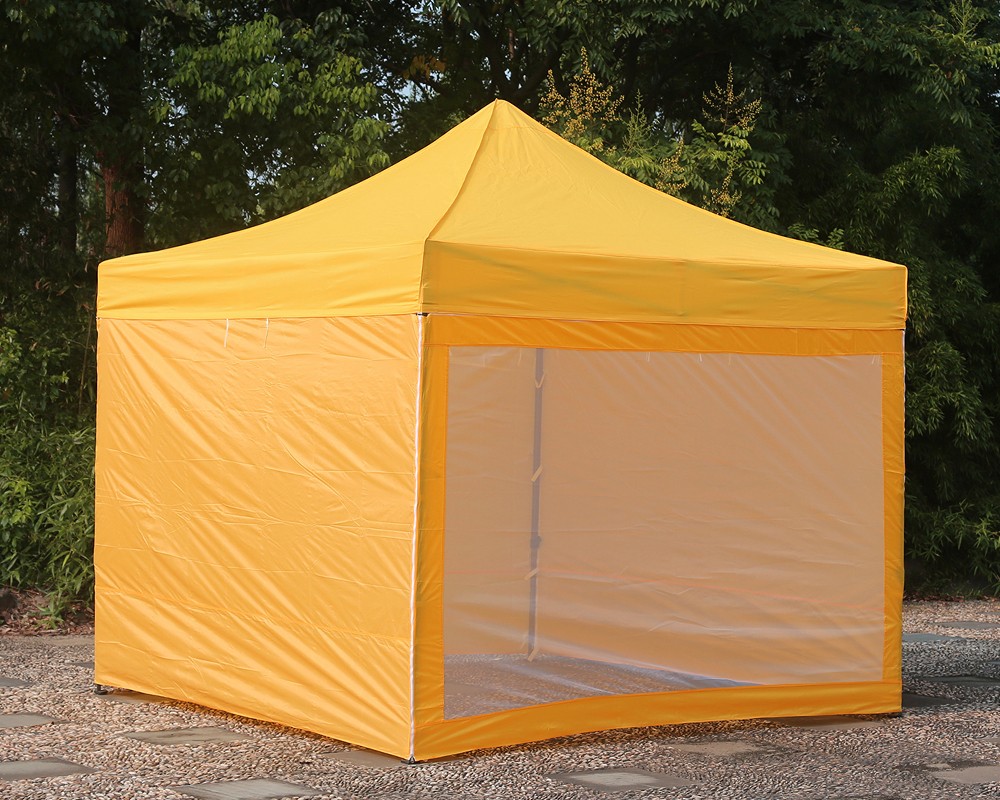 Parete con finestrone del gazebo 3x3 giallo