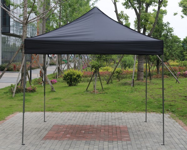 Gazebo 3x3 nero per mercatini