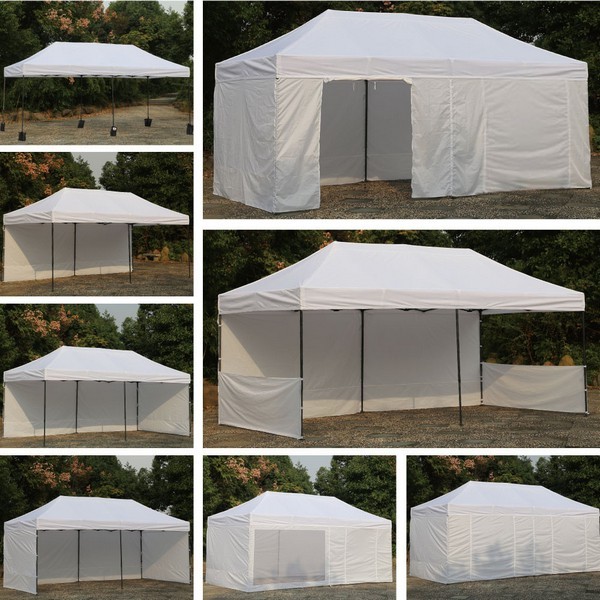 Tutte le configurazioni del gazebo pieghevole 6x3 bianco