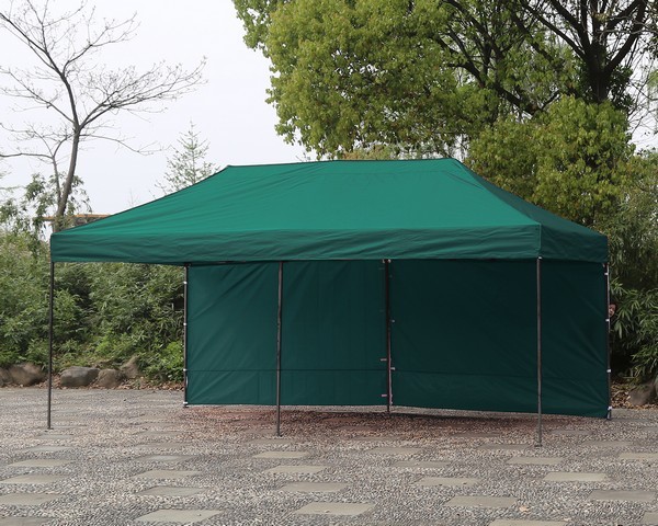 Gazebo 6x3 verde per mercatini e fiere