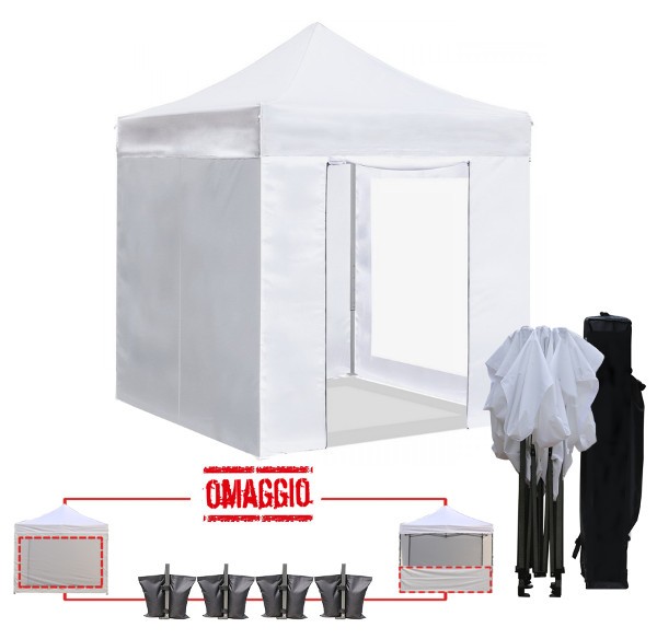 Kit completo in omaggio: pareti, zavorre e borsone
